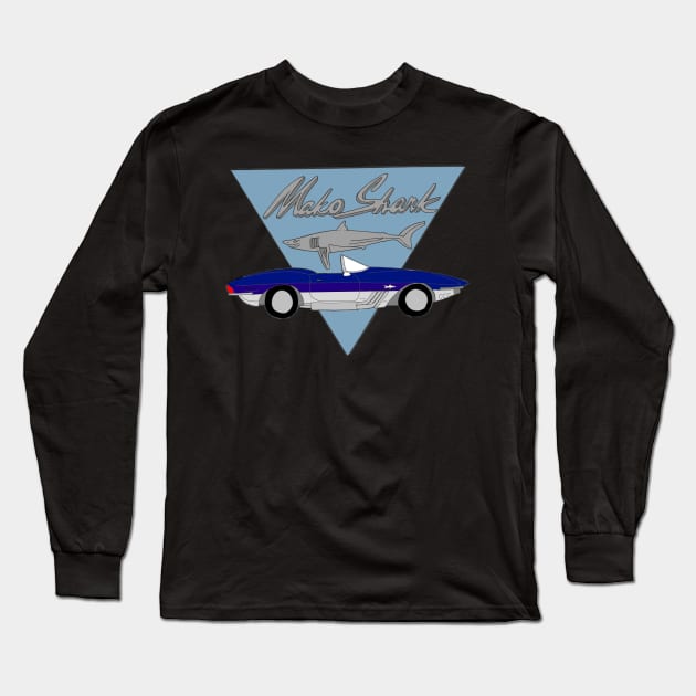 Chevy Corvette Mako Shark Long Sleeve T-Shirt by Joseph Baker